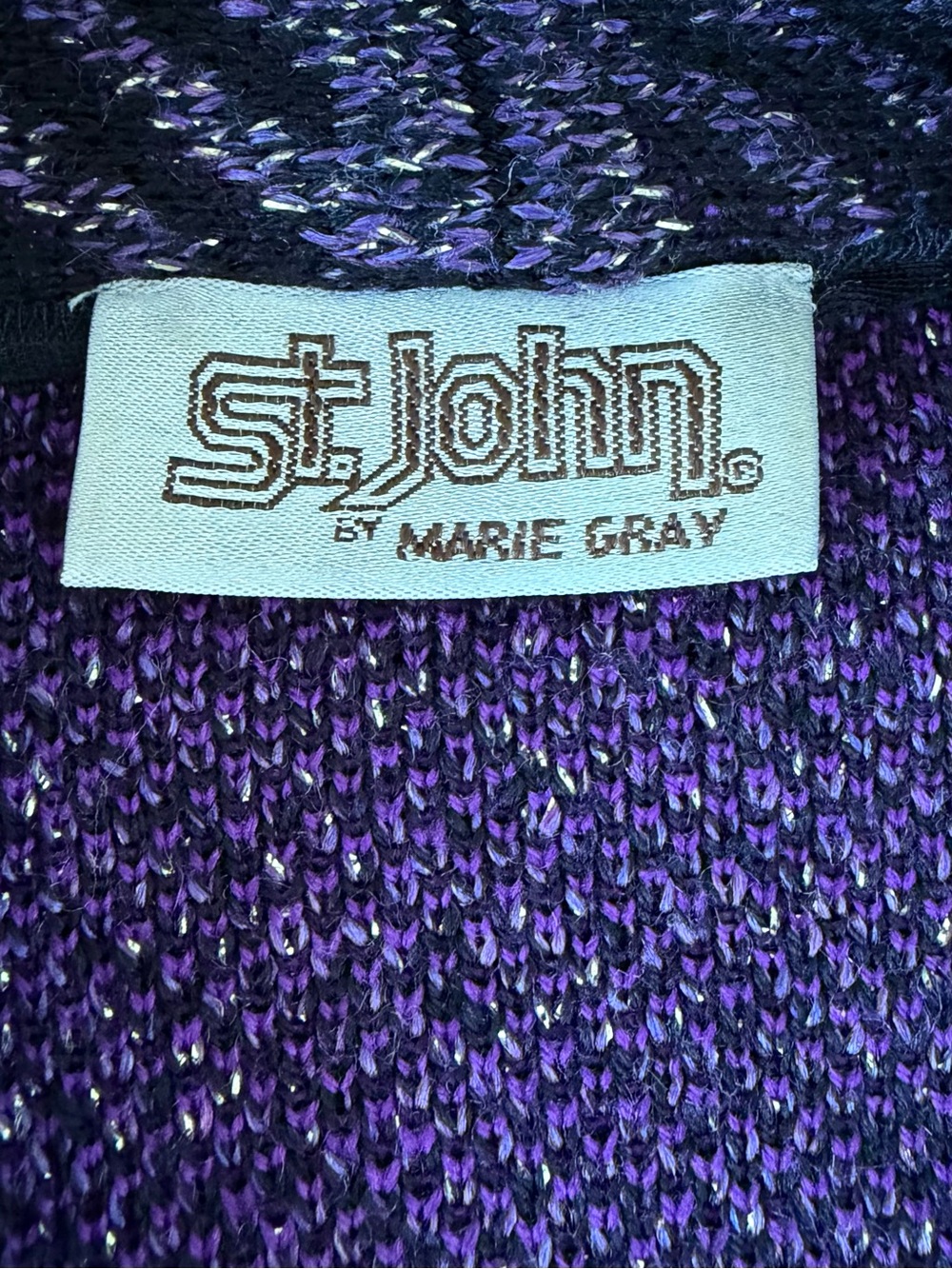 Vintage St. John Sweater Coat Longline Duster 80s 90s - Picture 6 of 11
